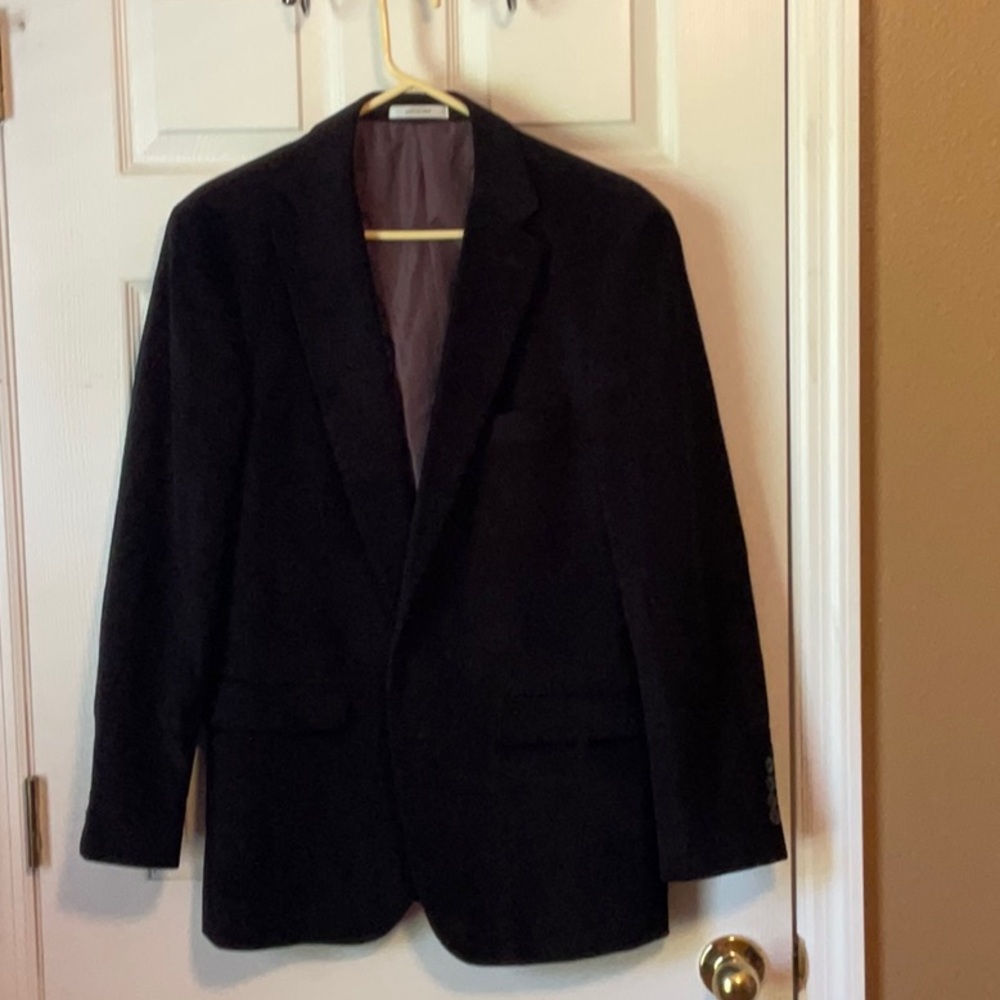 ChereSkin Men’s Black Double Button Black Fall Business Casual Blazer Size 40R